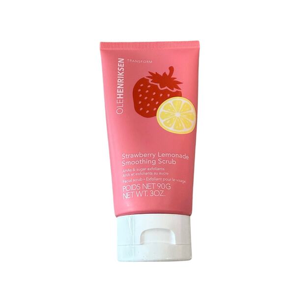 New OLEHENRIKSEN Strawberry Lemonade Smoothing Scrub Full Size 10% AHA Vegan - Picture 9 of 9